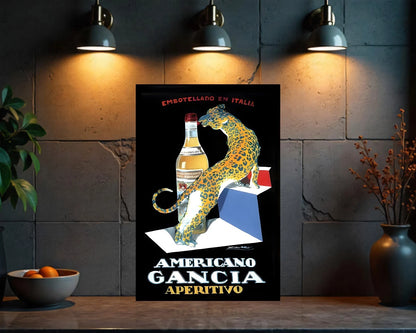 Americano Gancia Aperitivo Sign - Heavy Metal Cafe & Bar Decor