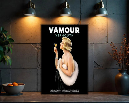 Vamour Vermouth Heavy Metal Sign - Heavy Metal Cafe & Bar Decor