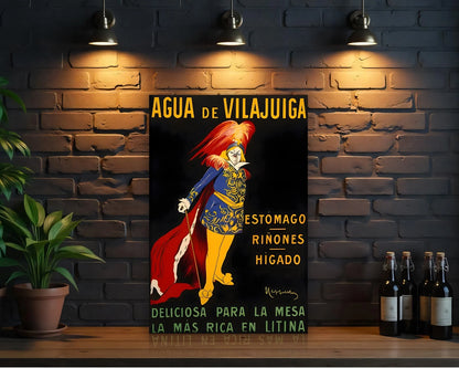 Agua de Vilajuïga Sign - Heavy Metal Cafe & Bar Decor