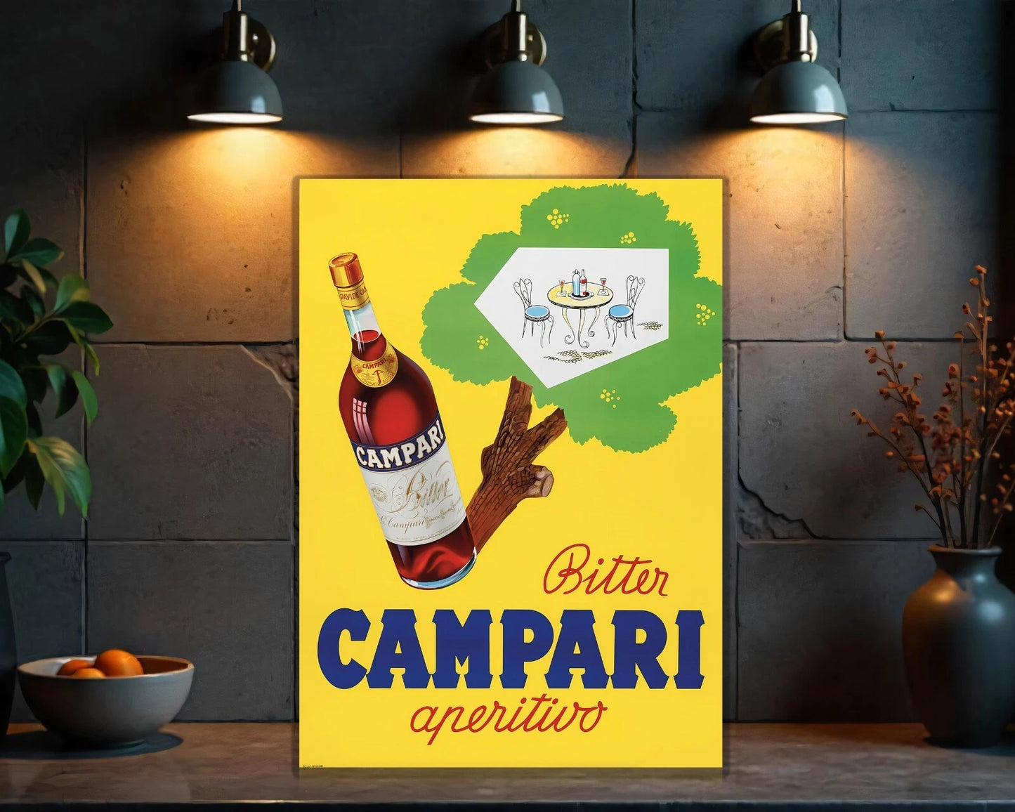 Campari “Bitter Aperitivo” Italian Sign - Heavy Metal Cafe & Bar Decor