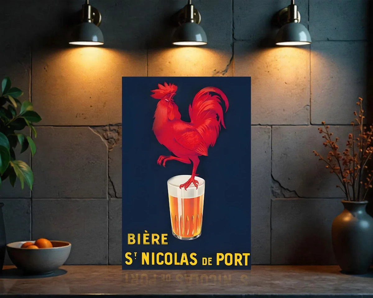Bière St. Nicolas de Port Heavy Metal Sign – Garage & Man Cave Decor