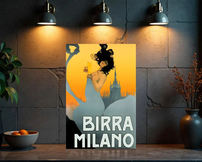 Birra Milano Heavy Metal Sign – Garage & Man Cave Decor
