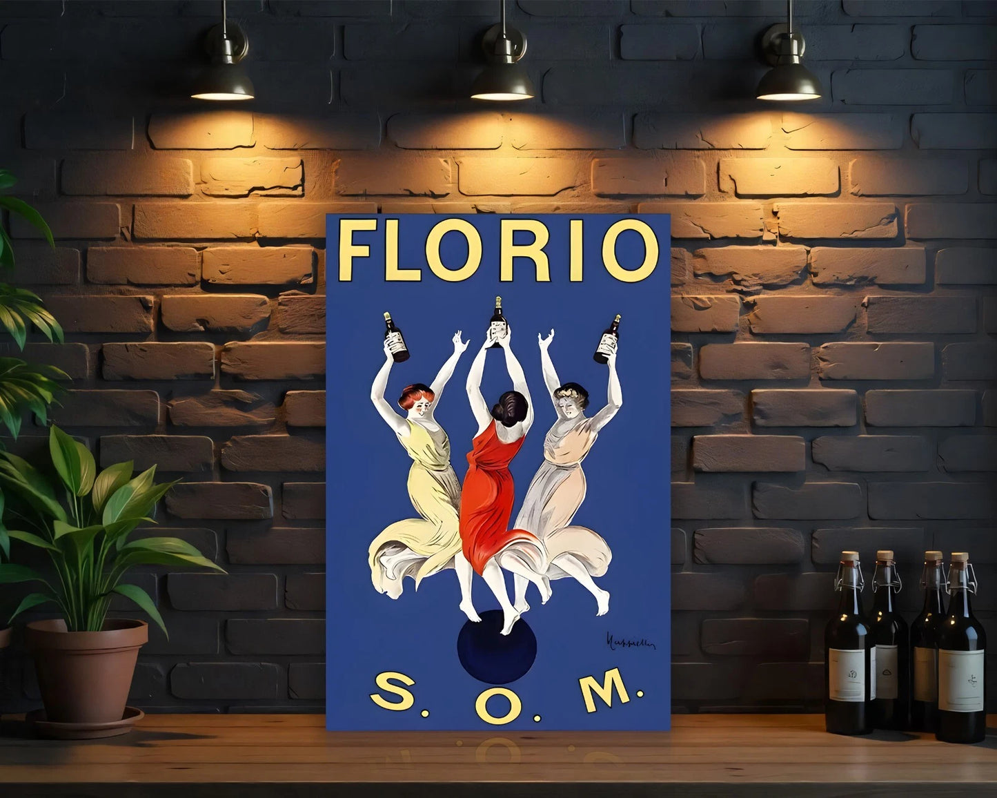 Florio S.O.M. Vintage Sign - Heavy Metal Cafe & Bar Decor