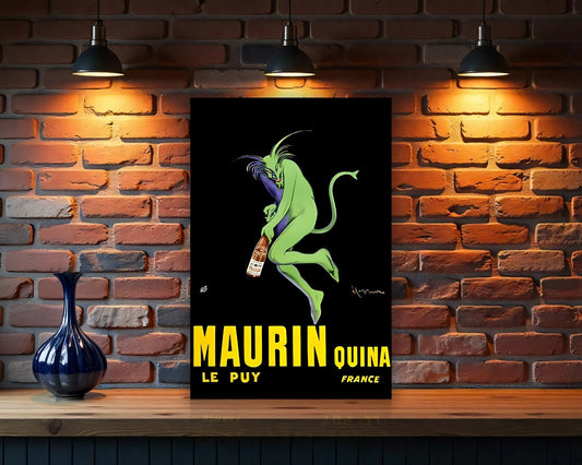 Maurin Quina Vintage Sign  - Heavy Metal Cafe & Bar Decor