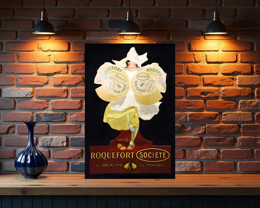 Roquefort Société Heavy Metal Sign - Cafe & Bar Decor