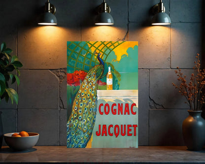 Cognac Jacquet Heavy Metal Sign - Cafe & Bar Decor