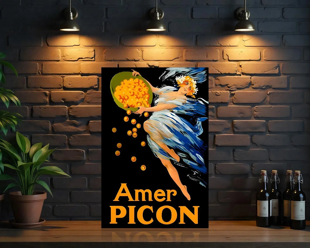 Amer Picon Heavy Metal Sign – Garage & Man Cave Decor