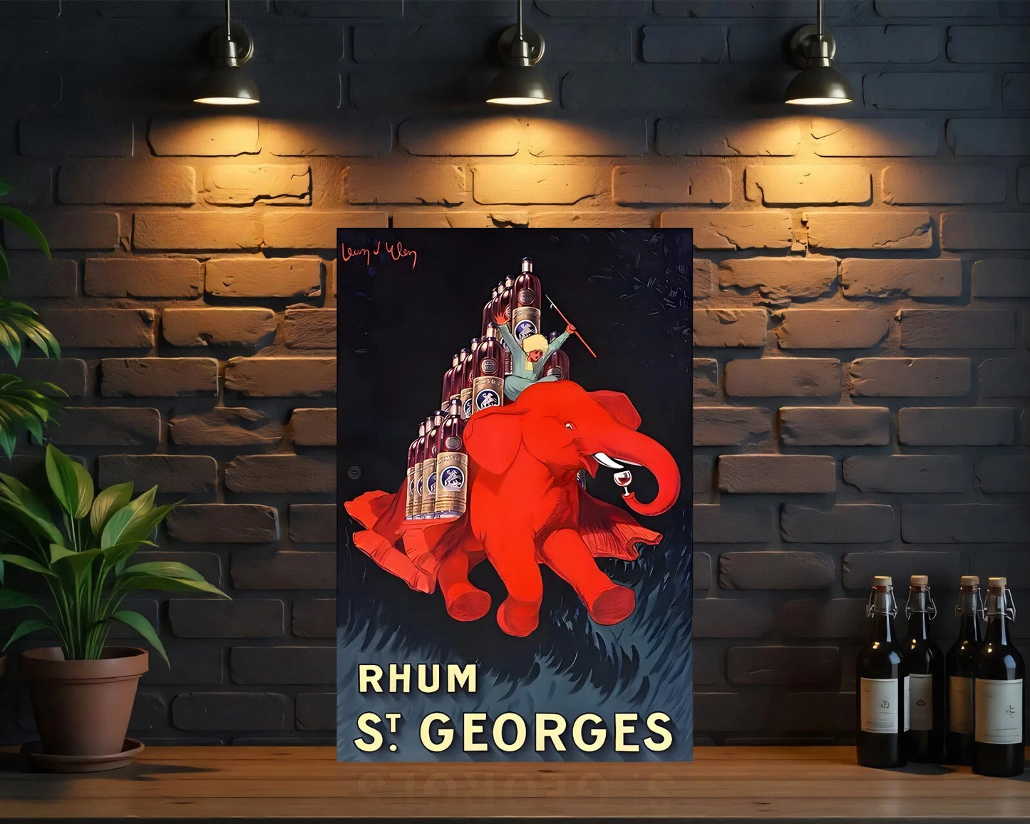 Rhum St. Georges Vintage Sign - Heavy Metal Cafe & Bar Decor