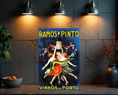 Ramos Pinto Vinhos do Porto Heavy Metal Sign - Cafe & Bar Decor