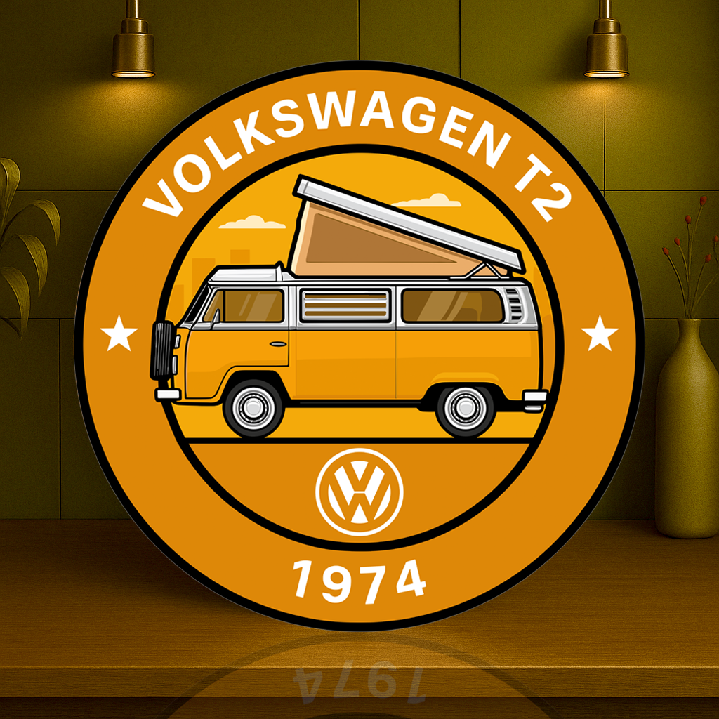 Volkswagen 1974 T2 Camper Westfalia Edition Sign –  Heavy Metal Garage & Service Sign