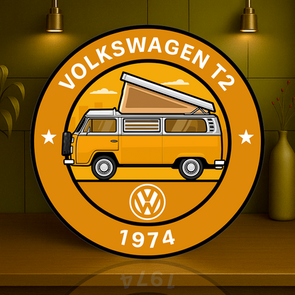 Volkswagen 1974 T2 Camper Westfalia Edition Sign –  Heavy Metal Garage & Service Sign