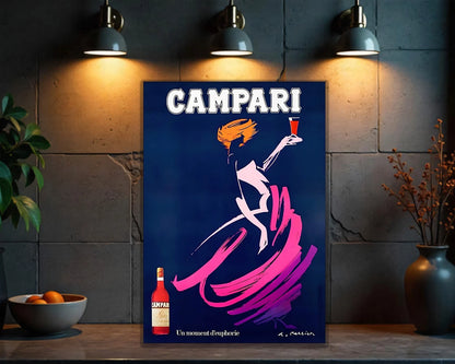 Campari French Elegance in Motion Dance Sign  - Heavy Metal Cafe & Bar Decor