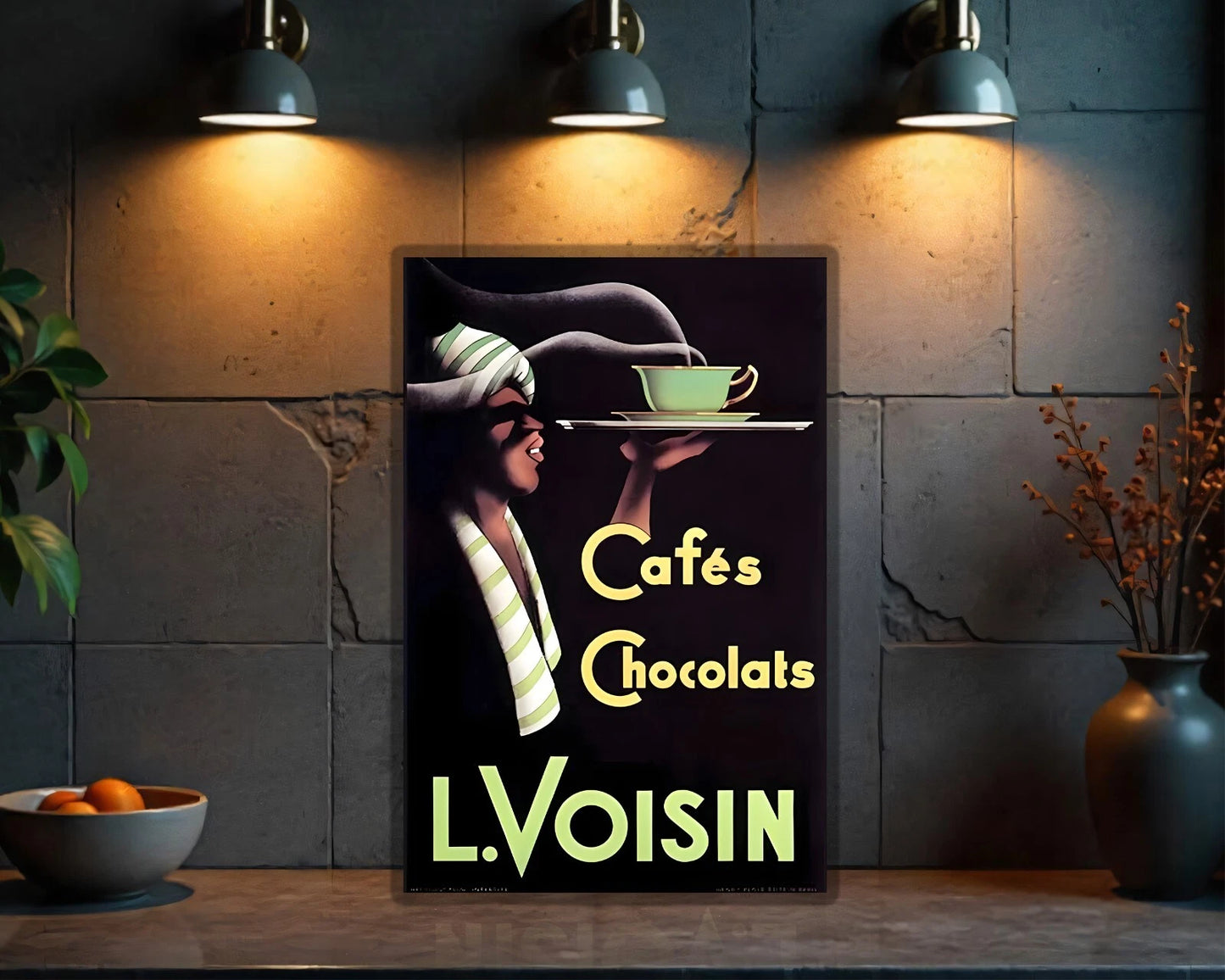 Cafés Chocolats L. Voisin Heavy Metal Sign - Heavy Metal Cafe & Bar Decor