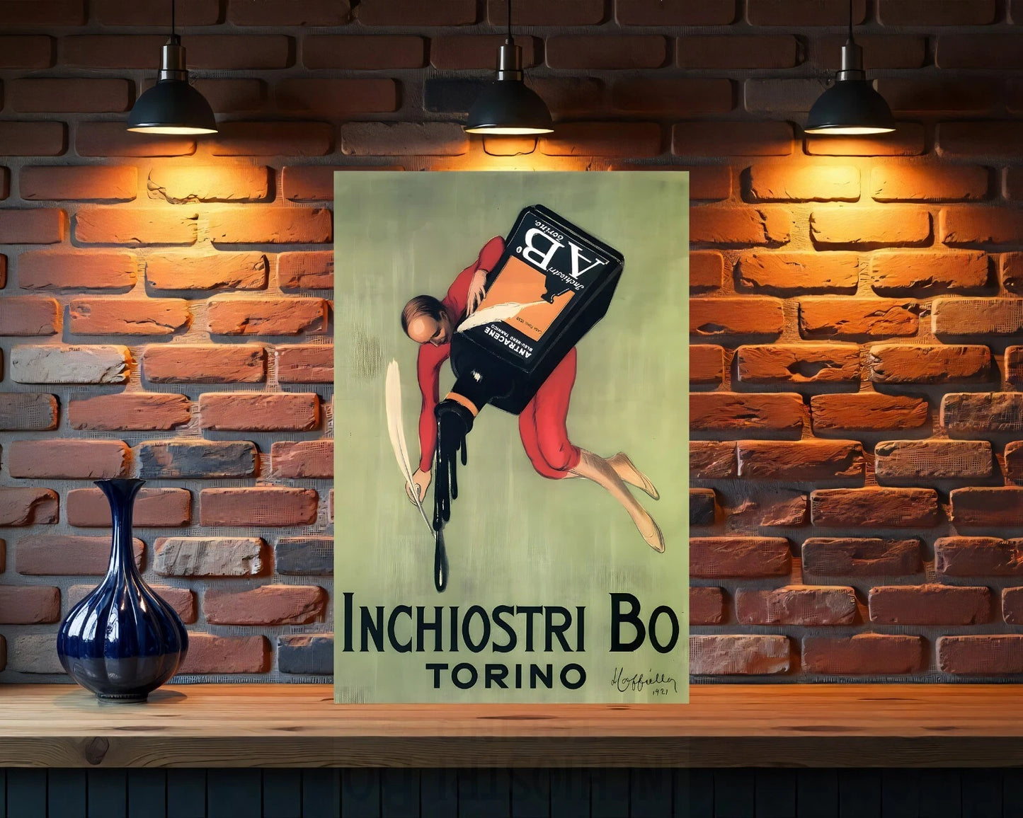 Inchiostri Bo Torino Sign - Heavy Metal Cafe & Bar Decor
