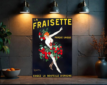 La Fraisette Heavy Metal Sign - Cafe & Bar Decor