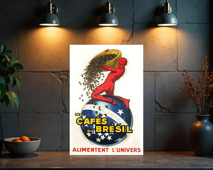 Les Cafes Bresil Heavy Metal Sign – Garage & Man Cave Decor