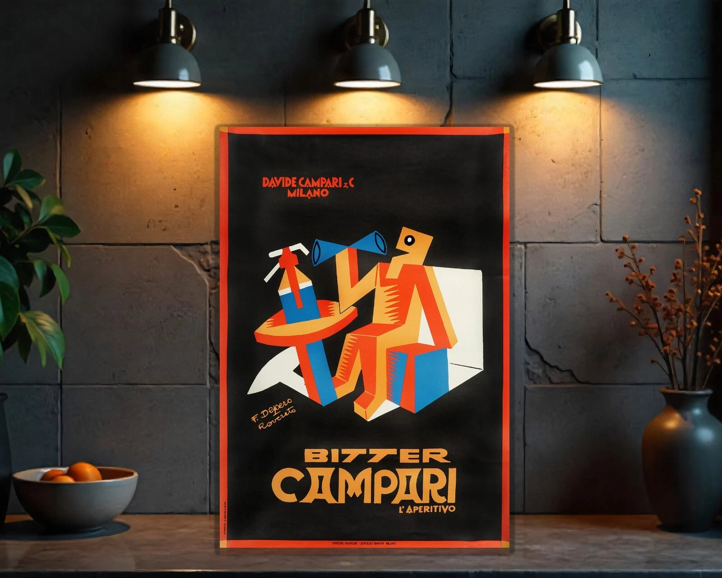 Campari Bitter Sign - Heavy Metal Cafe Decor