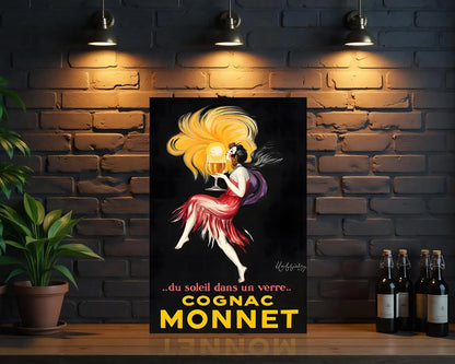 Cognac Monnet Vintage Sign – Heavy Metal Cafe Decor