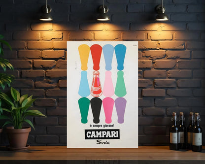 Campari SODA Vintage Italian Sign - Heavy Metal Cafe & Bar Decor