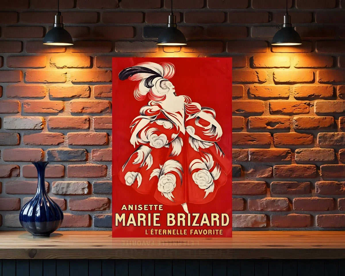 Marie Brizard Anisette Heavy Metal Sign – Garage & Man Cave Decor
