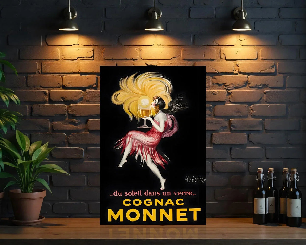 Cognac Monnet Heavy Metal Sign – Garage & Man Cave Decor