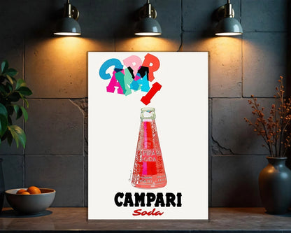 Campari Soda Beverage Vintage Sign  - Heavy Metal Cafe & Bar Decor