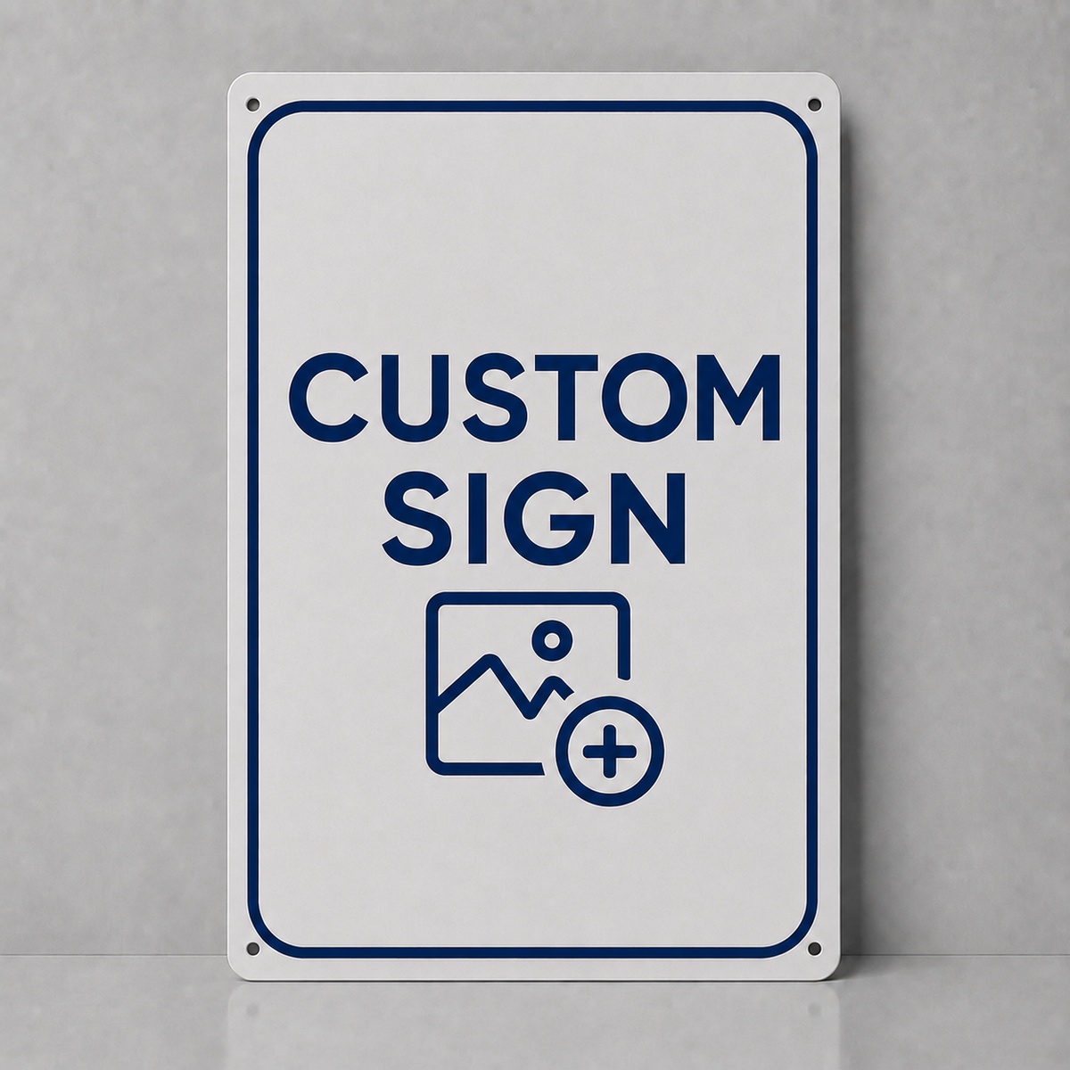 Custom Rectangular Metal Sign – Your Own Design
