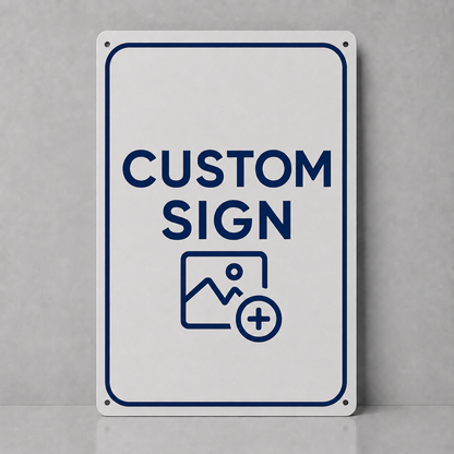 Custom Rectangular Metal Sign – Your Own Design