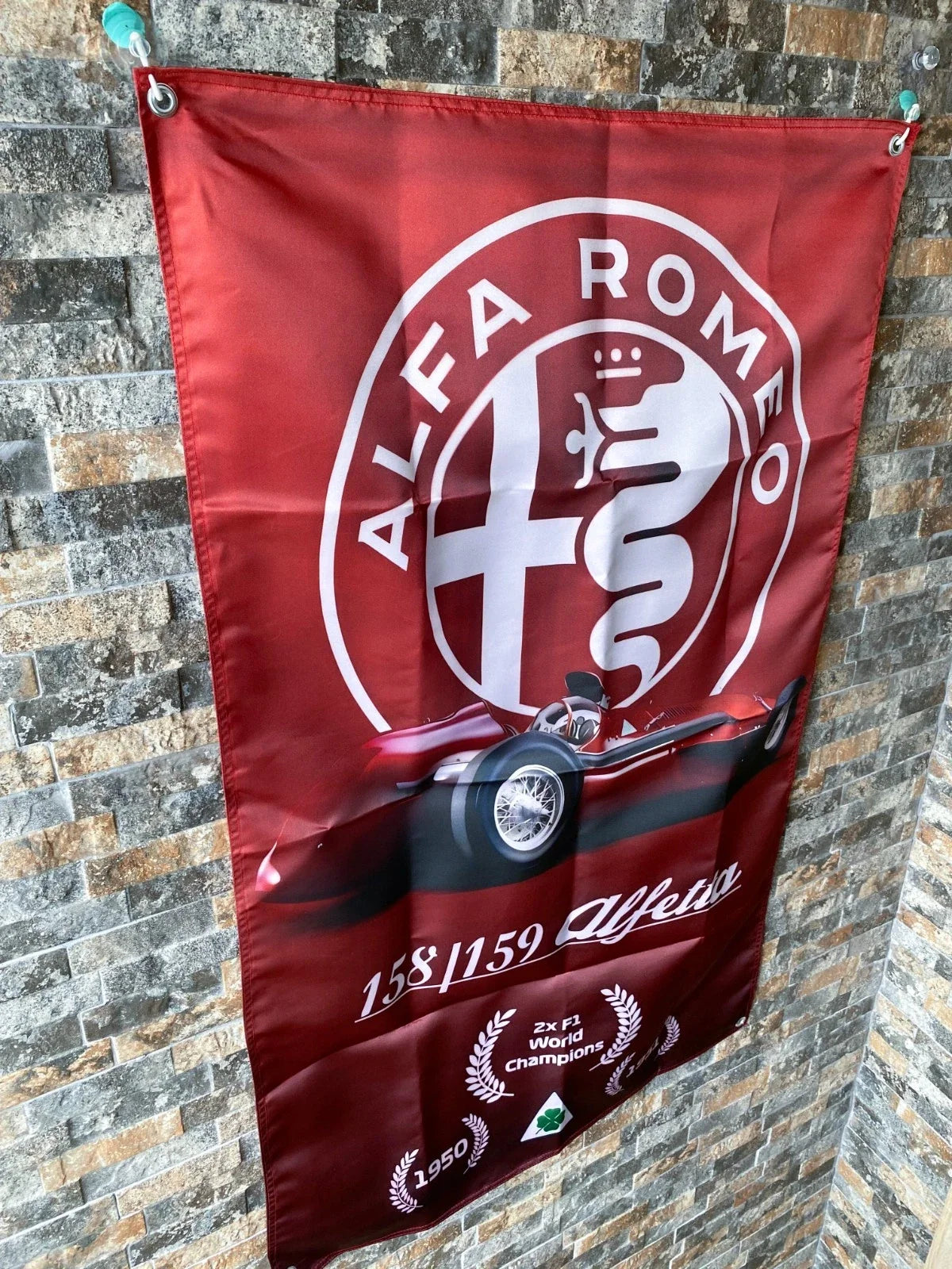 Alfa Romeo 158 159 Alfetta - F1 World Champion Pennant Flag – Garage & Man Cave Banner
