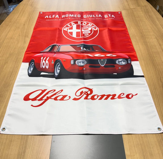 Alfa Romeo Giulia GTA - Classic Pennant Flag – Garage & Man Cave Banner