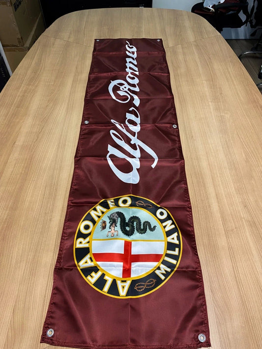 Alfa Romeo Milano Crest Pennant Flag – Garage & Man Cave Banner
