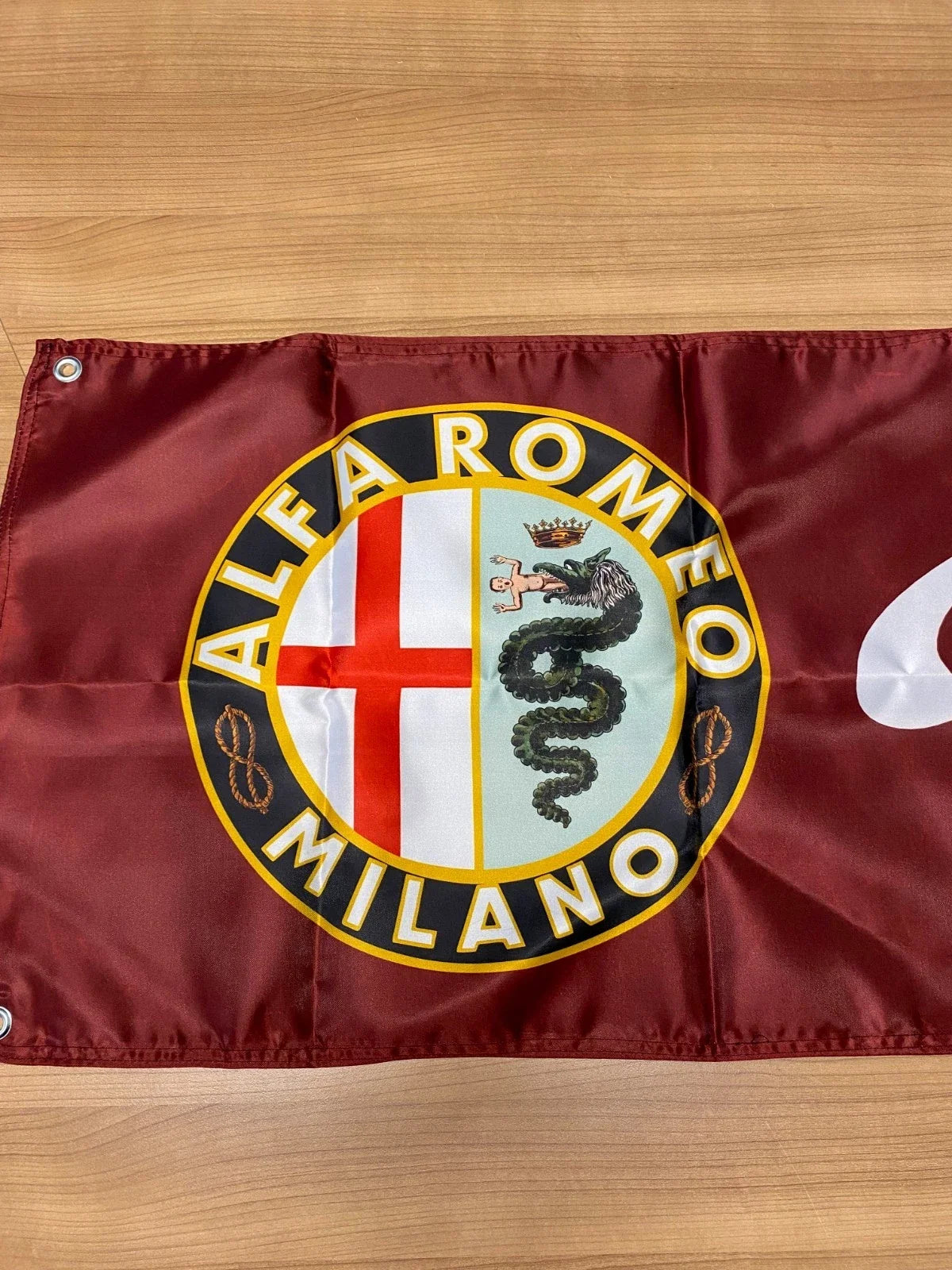 Alfa Romeo Milano Crest Pennant Flag – Garage & Man Cave Banner