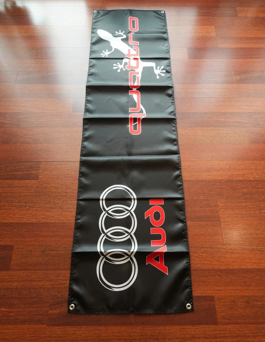 Audi Quattro Pennant Flag – Garage & Man Cave Banner