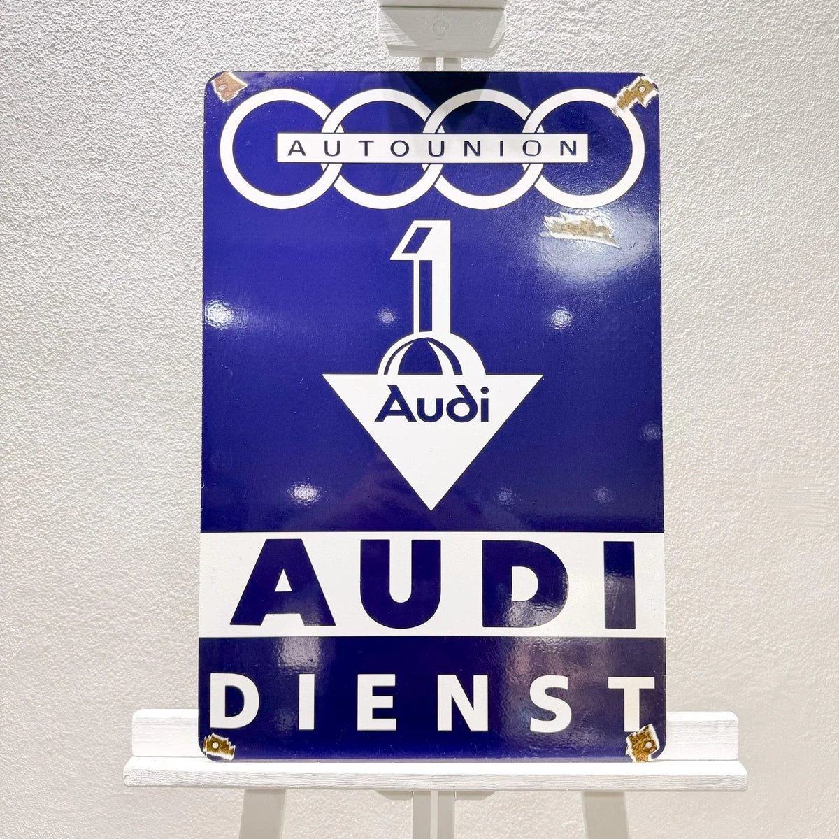 Auto Union Audi Dienst Heavy Metal Sign – Garage & Man Cave Decor