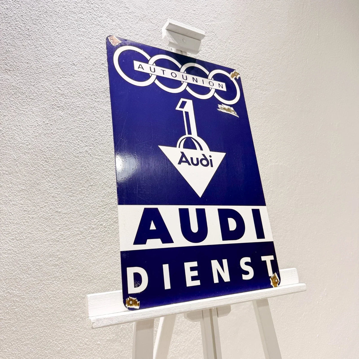 Auto Union Audi Dienst Heavy Metal Sign – Garage & Man Cave Decor