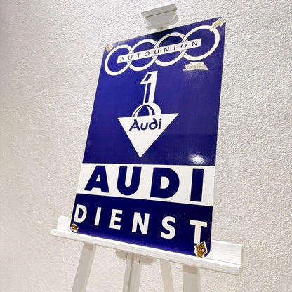Auto Union Audi Dienst Heavy Metal Sign – Garage & Man Cave Decor