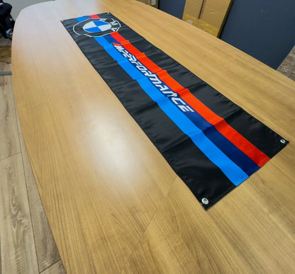 BMW M Performance Pennant Flag – Garage & Man Cave Banner