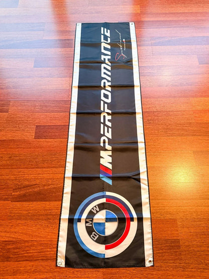 BMW M Performance Signature Pennant Flag – Garage & Man Cave Banner