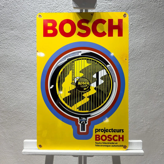 Bosch Rusty Headlamp Heavy Metal Sign – Garage & Man Cave Decor