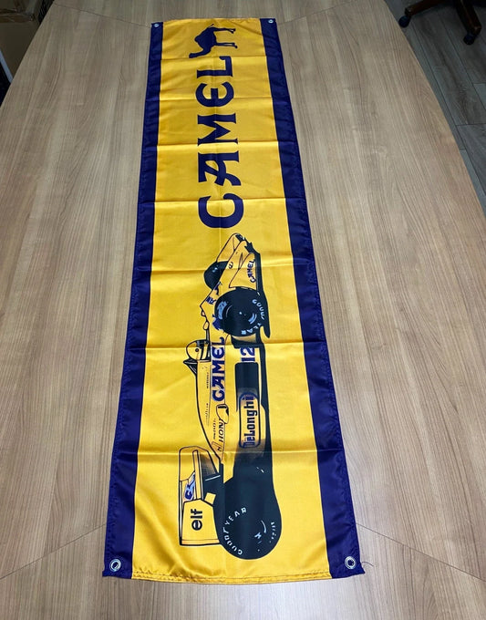 Camel Lotus Renault F1 Pennant Flag – Garage & Man Cave Banner