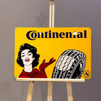Continental Tyre Advertising Heavy Metal Sign – Garage & Man Cave Decor