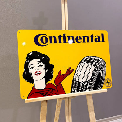 Continental Tyre Advertising Heavy Metal Sign – Garage & Man Cave Decor