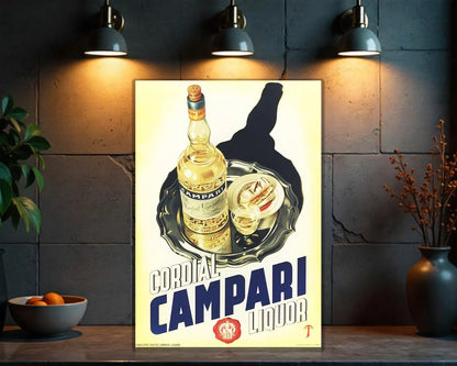 Cordial Campari Liquor Heavy Metal Sign – Garage & Man Cave Decor