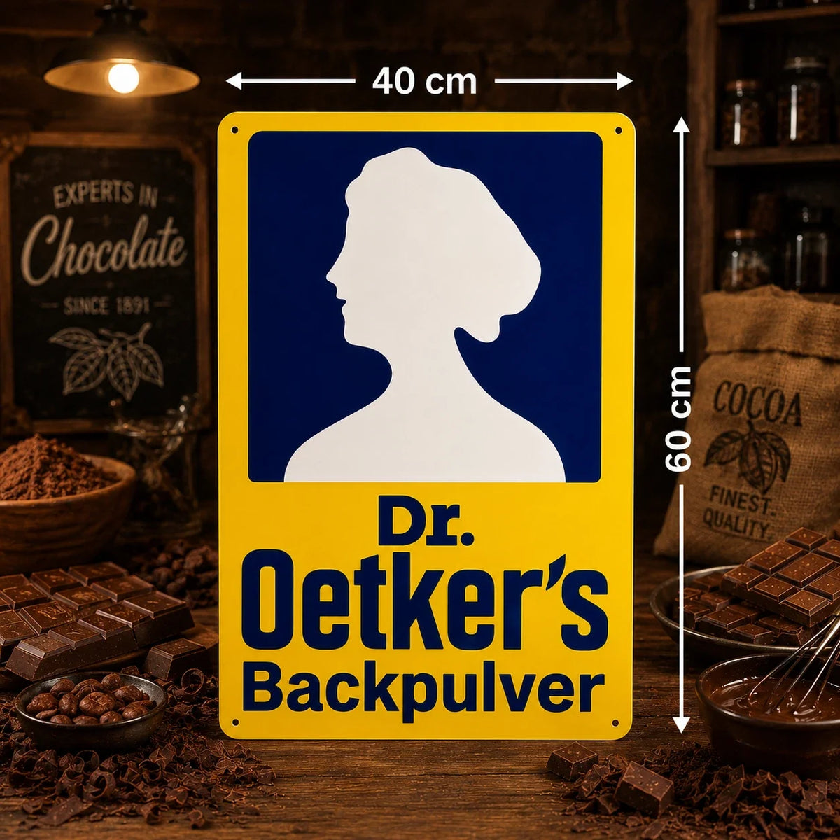 Dr. Oetker Backpulver Heavy Metal Sign – Garage & Man Cave Decor