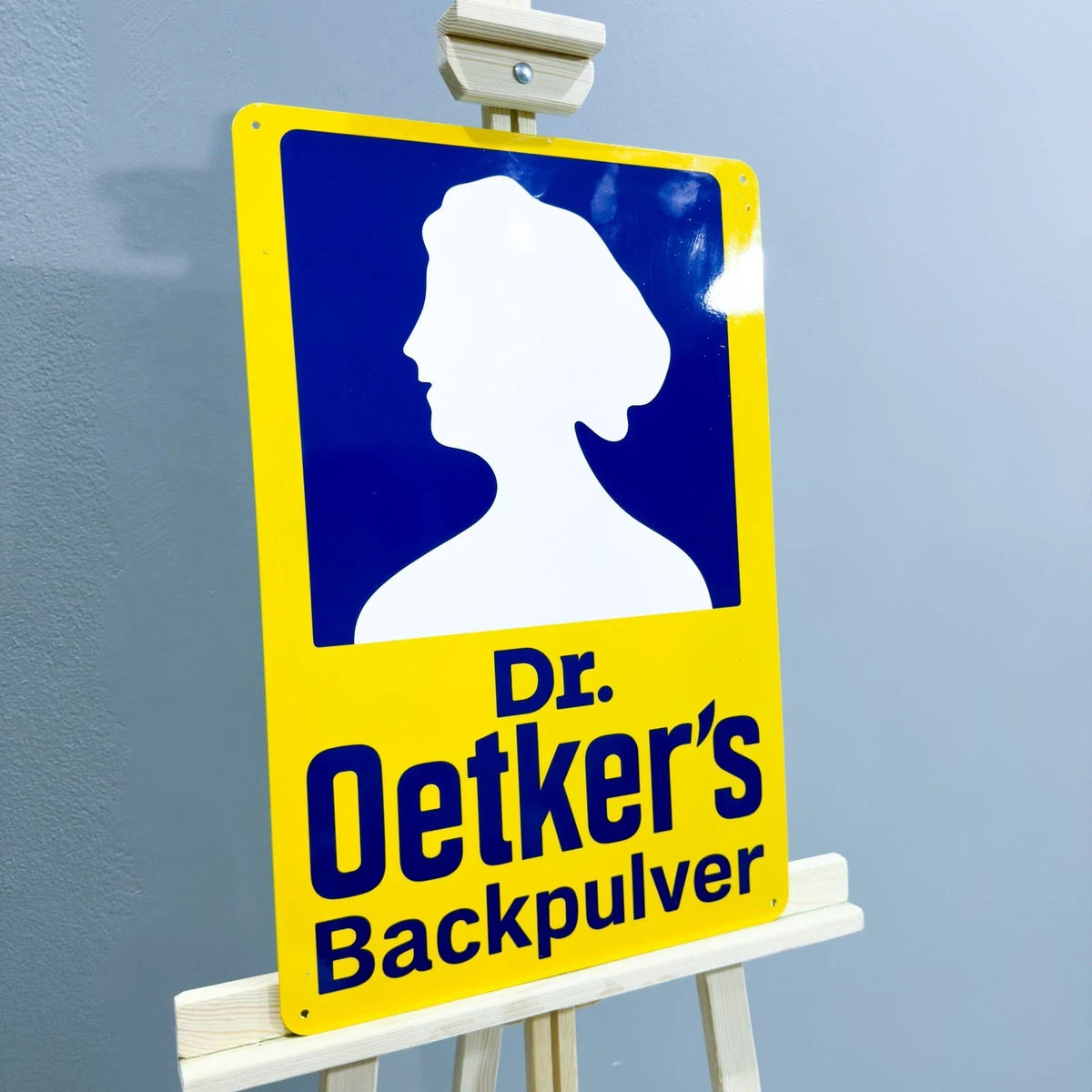 Dr. Oetker Backpulver Heavy Metal Sign – Garage & Man Cave Decor
