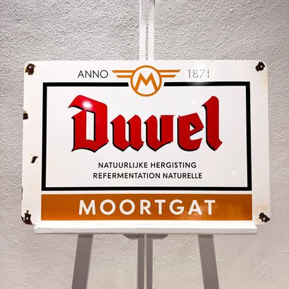 Duvel Moortgat Rusted Brewery Heavy Metal Sign – Garage & Man Cave Decor