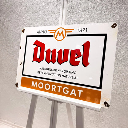 Duvel Moortgat Rusted Brewery Heavy Metal Sign – Garage & Man Cave Decor
