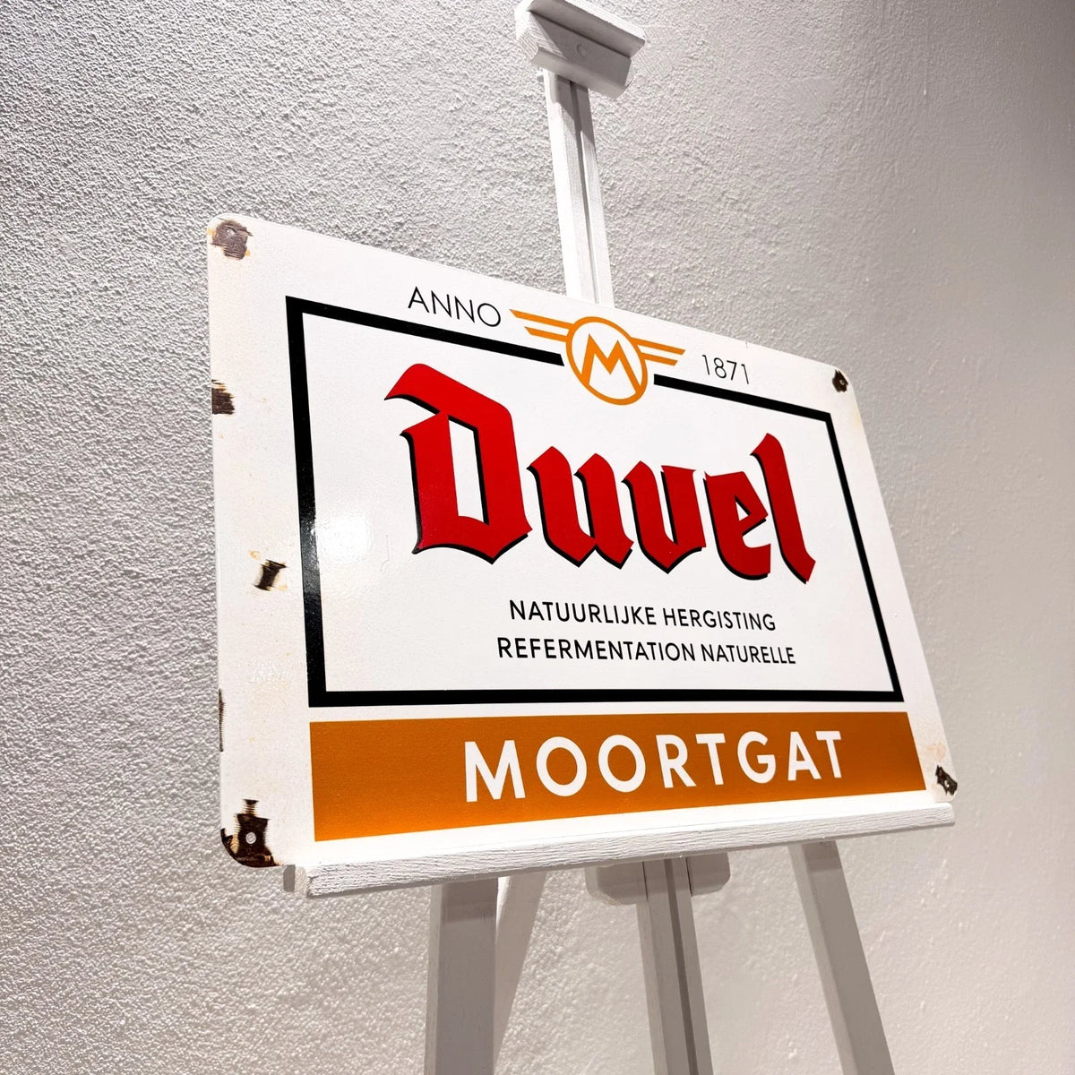 Duvel Moortgat Rusted Brewery Heavy Metal Sign – Garage & Man Cave Decor