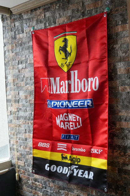 Ferrari F1 Marlboro Era Pennant Flag – Garage & Man Cave Banner