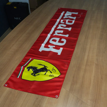 Ferrari Rosso Corsa Pennant Flag – Garage & Man Cave Banner